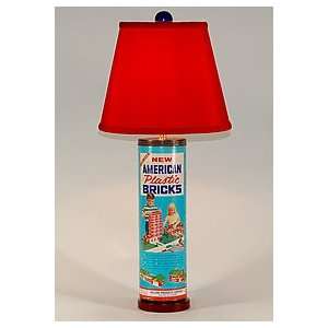  Vintage Toy Blocks Cannister Table Lamp