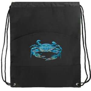  Blue Crabs Drawstring Backpack Bags: Sports & Outdoors