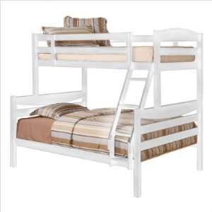    Bundle 71 Twin/Double Solid Wood Bunk Bed in White
