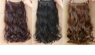 2012 designed 120g Woman Curly/wavy 5 clip on synthenic human MM hair 