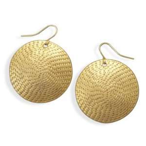   Oxidized Gold Tone Disc Fashion Earrings: West Coast Jewelry: Jewelry
