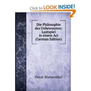    Lustspiel in einem Act (German Edition) Oscar Blumenthal Books