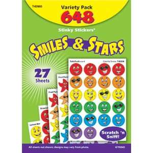   ENTERPRISES INC. STINKY STICKERS SMILES STARS 648/PK: Everything Else