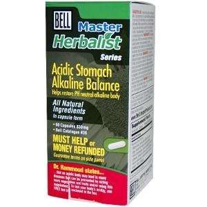   Herbalist Series, Acidic Stomach Alkaline Balance, 830 mg, 60 Capsules