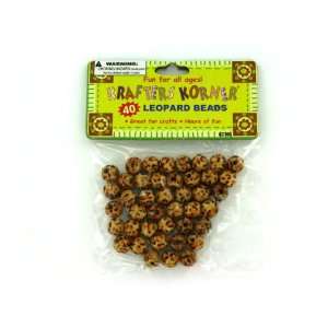  Leopard print beads   Pack of 72: Toys & Games