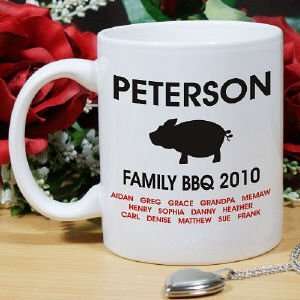  Pig BBQ Family Reunion Coffee Mug: Home & Kitchen