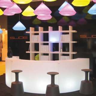 SLIDE SNACK BAR BANCONE LUMINOSO MODULARE MOBILE BIANCO  