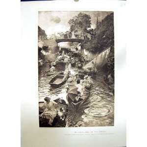  1896 ART JOURNAL BOULTERS LOCK RIVER THAMES GALLOWAY 