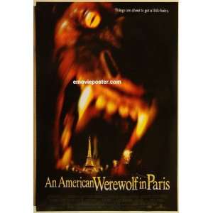   WEREWOLF IN PARIS DS one sheet movie poster 97 French monster Home