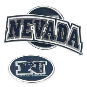 : Nevada Wolf Pack Slider Hat Clip W/ Golf Ball Marker   NCAA College 