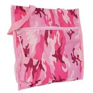   Camo Canvas Shoppers Tote Bag ~ You Choose PINK or GREEN Print (Pink
