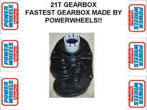 Power Wheels 21T GEAR BOX   FASTEST BOX MADE     