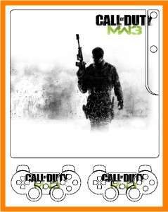 Playstation 3 Slim   Sticker / Skin COD   Modern Warfare 3   MW3 