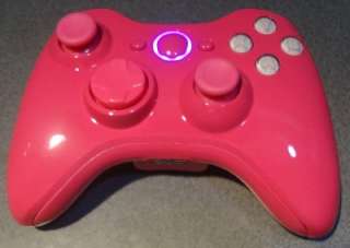 NEW CUSTOM ALL PINK XBOX 360 WIRELESS CONTROLLER with WHITE ABXY 