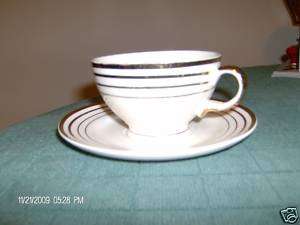 Salem China Cup Saucer Etude 23K gold trim VGC  