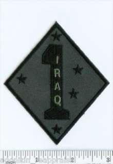 USMC 1st Marine Division PATCH Subdued OD ! IRAQ Vets !  
