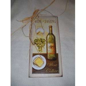  Wine Tasting Grapes Wall Art Sign: Home & Kitchen