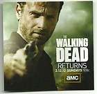 WALKING DEAD TV SERIES PROMO STICKER CARD SEASON 2 AMC IMAGE COMICS 