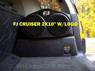 FJ CRUISER 2X10 LOADED W/ SUBS + 500 WATT AMPLIFIER KIT  