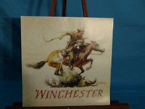 Winchester Horse & Rider Super X Print 17 by 17 MINT  