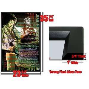    Framed Jimi Hendrix Poster Voodoo Child Fr9673: Home & Kitchen
