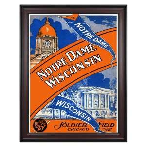 36 x 48 FRAMED CANVAS (HFP)1929 NOTRE DAME/WISCON (890469)   Original 