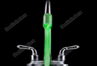 New LED Light Water Glow Shower Bathroom Temperature Sensor Green 