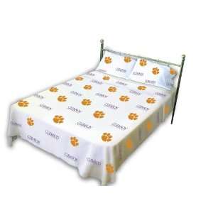    Clemson   White Sheet Set   ACC Conference