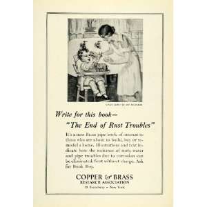   Pipes Mother & Baby Ann Brockman   Original Print Ad