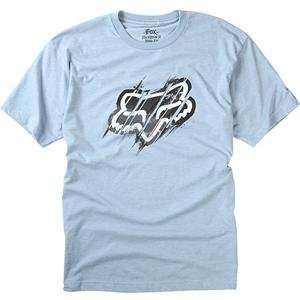  Fox Racing Distorted Dead Heathered T Shirt   X Large/Blue 