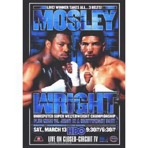 Winky Wright vs Shane Mosley Movie Poster (11 x 17 Inches   28cm x 