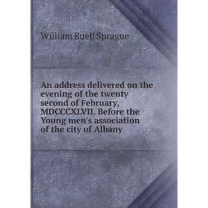   mens association of the city of Albany William Buell Sprague Books