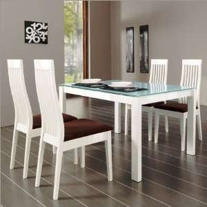   Glass N) Baron Table 130 Frame Finish / Glass Type:White w / Gla