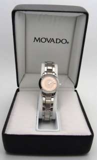 Beautiful Stainless Steel Movado Ladies Wristwatch  