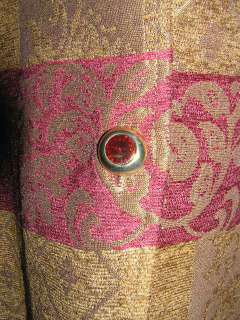   Jacket Tapestry P Large Shiny Ruby Buttons FREE USA SHIPPING  
