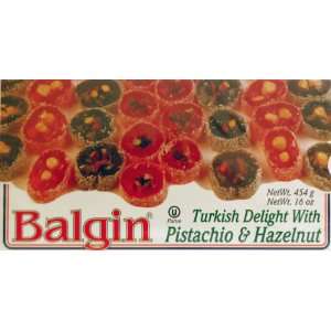 Balgin ® Turkish Delight with Pistachio: Grocery & Gourmet Food