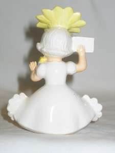   1956 Napco Ceramic April Daisy Flower of the Month Girl T23  