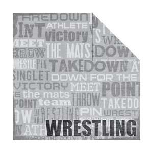   Cardstock 12X12 Wrestling SRSS 032; 25 Items/Order