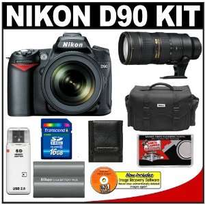  Nikon D90 Digital SLR Camera & 18 105mm AF S VR Lens + 70 