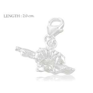 Worm on Tree 925 Sterling Silver Charm Pendant Free Lobster Claws From 