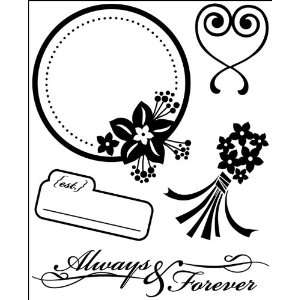  Forever Bitsy Stamps by Basic Grey: Arts, Crafts & Sewing