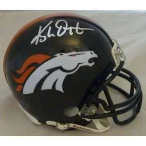  Kyle Orton Autographed Denver Broncos Mini Helmet: Sports 