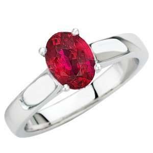   Ruby Gemstone Solitaire Engagement Ring for SALE(8,Platinum) Jewelry