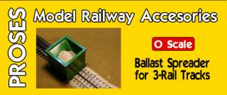 EASY & PERFECT BALLAST SPREADER FOR 3 RAIL O TRACKS  