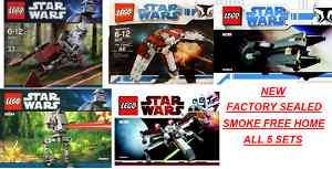 LEGO STAR WARS 8031 8033 30051 30005 30054 at st v 19 x wing speeder 