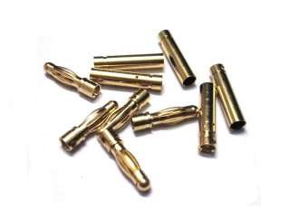 10pairs 20X PC 4mm RC gold bullet connector plug 80A current  