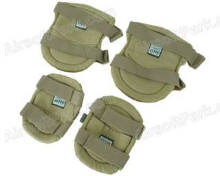 Soft Knee&Elbow Protective Pads Set Coyote Brown  