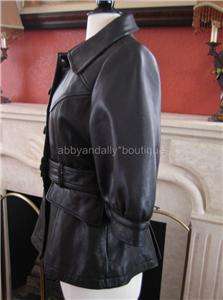 NWT Hayden Harnett Black Ladys Leather Jacket   RETAILS $490  