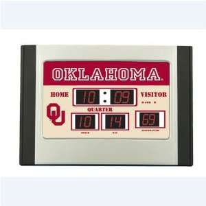  Oklahoma Sooners Scoreboard Alarm Clock: Sports & Outdoors