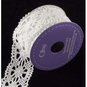 Offray Doily Lace Ribbon & Trim, 1 3/4 Wide, 6 Feet 